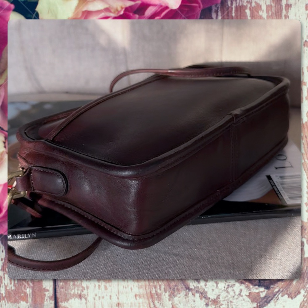 VINTAGE COACH MAHOGANY BROWN CARNIVAL BAG 9925 - Picture 8 of 17